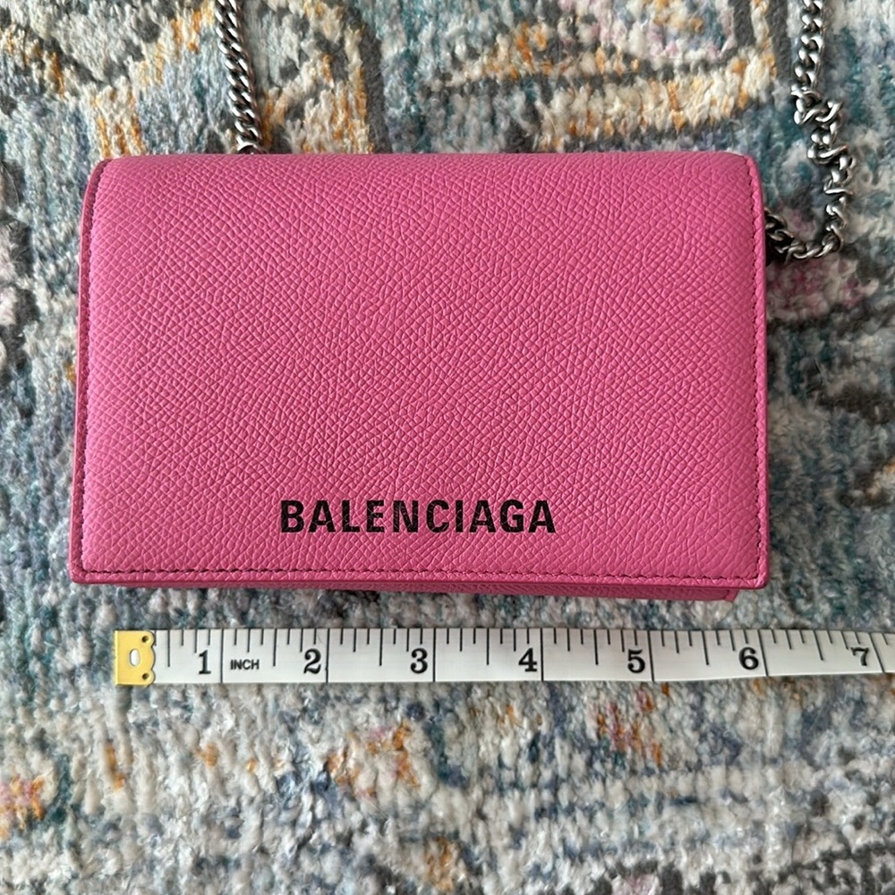 Balenciaga wallet on a chain